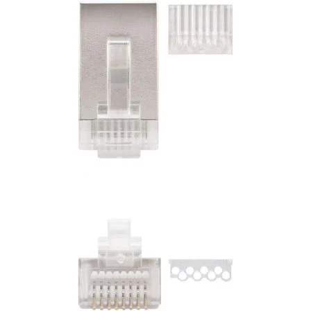Nanocable Conector RJ45 FTP Cat.6 de 8 hilos (10 unidades) Nanocable Conector RJ45 FTP Cat.6 de 8 hilos (10 unidades)